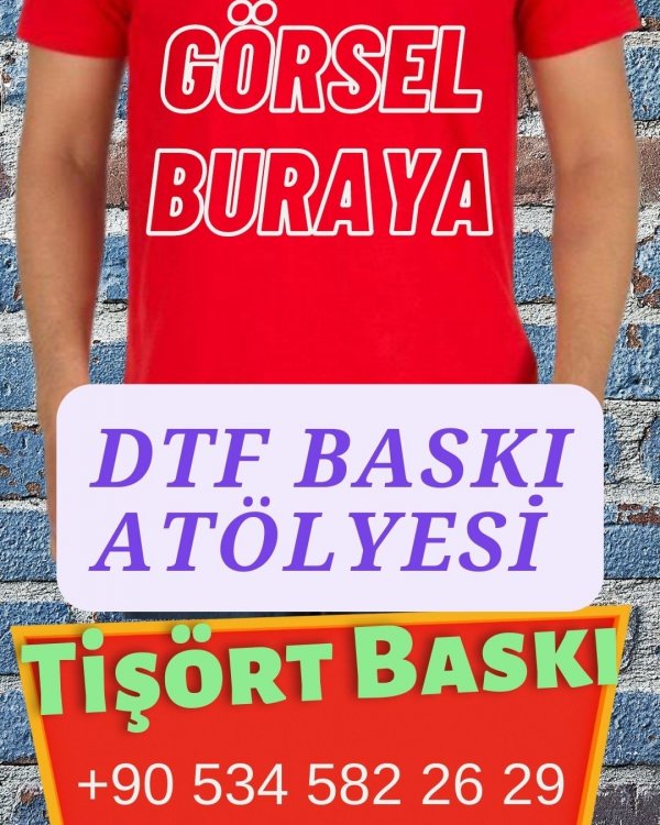 İzmir tişört dtf baskı