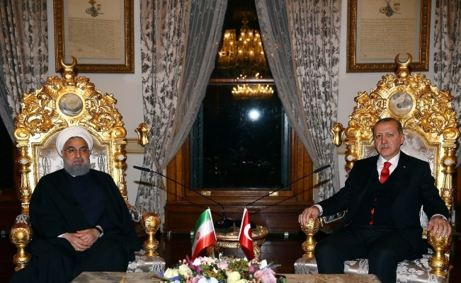 Cumhurbaşkanı Erdoğan, Ruhani ile görüştü