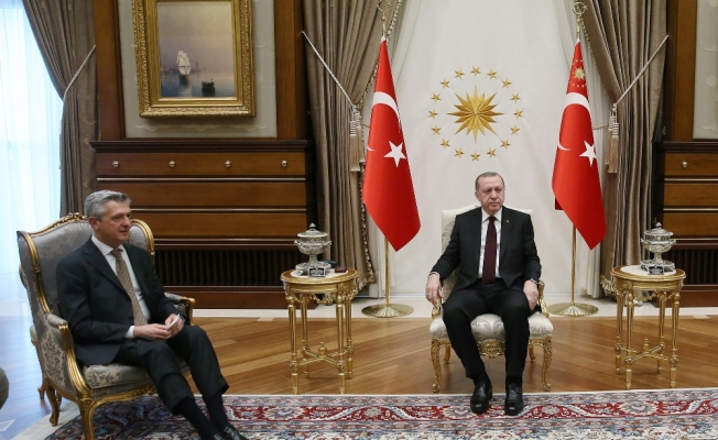 Erdoğan, BM Mülteciler Yüksek Komiserini kabul etti