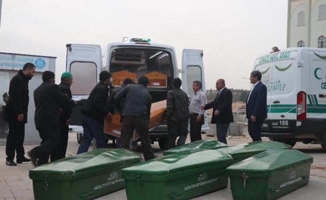 Feci kazada ölen 9 kişinin cenazeleri Gaziantep’e getirildi