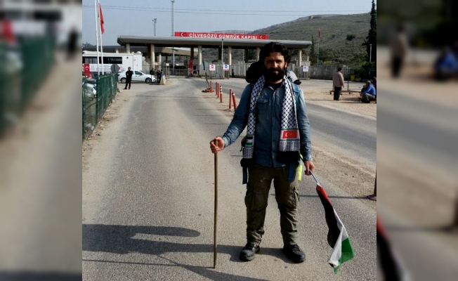 Filistin için 54 gün yürüdü
