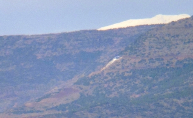 Havaya uçurulan Öcalan’ın sözde anıtının kalıntıları Kilis’ten de görülüyor