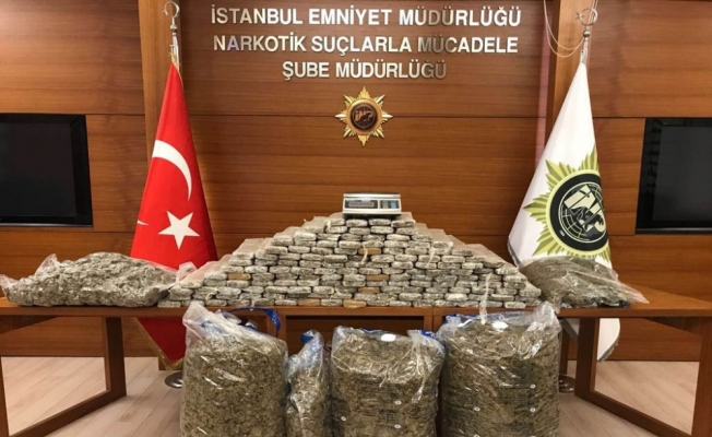 İstanbul’da 200 kilo esrar ele geçirildi