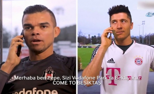 Pepe ve Negredo’dan Lewandowski’ye telefon
