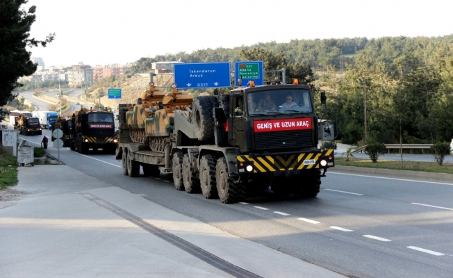 Sınıra tank sevkiyatı