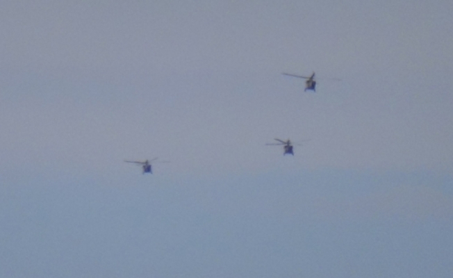 Suriye’de askeri helikopter hareketliliği