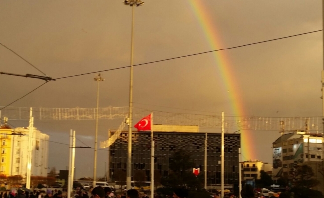 Taksim’de eşsiz manzara