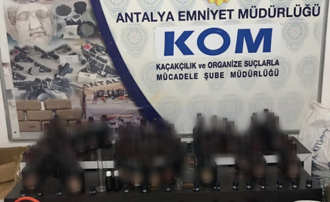 Antalya’da sahte içki imalatçılarına büyük darbe