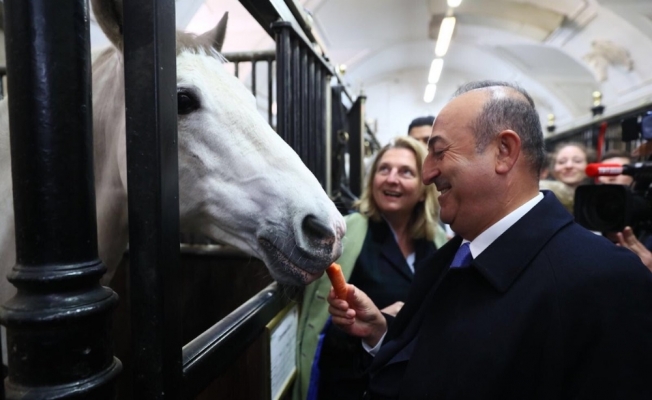 Çavuşoğlu, Kraliyet Binicilik Okulu’nu ziyaret etti