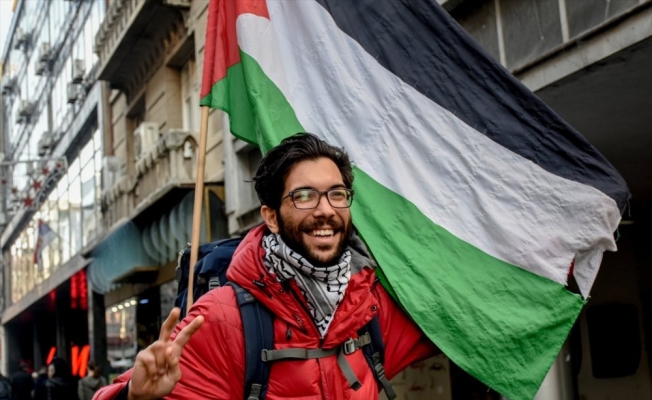 İsrail zulmüne karşı, İsveç’ten Filistin’e yürüyor