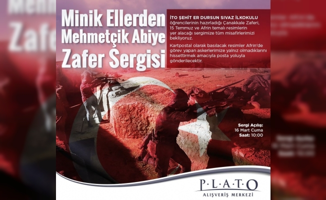 Minik ellerden asker abilerine anlamlı destek