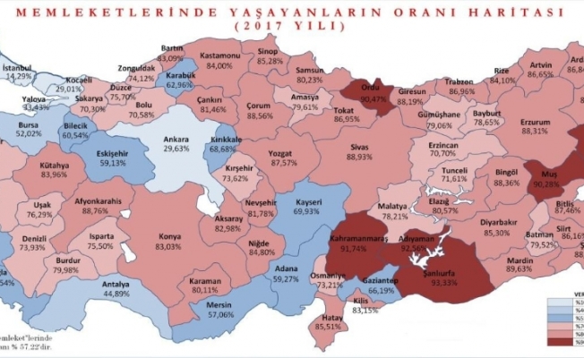 Türkiye’nin yarısından fazlası memleketinde yaşıyor