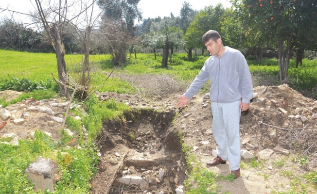 Tuvalet çukuru kazısında bulundu