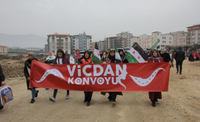 Vicdan Konvoyu Hatay’a ulaştı