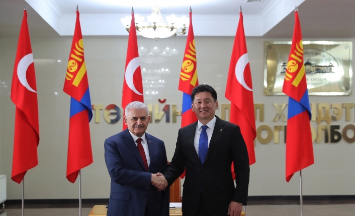 Başbakan Yıldırım Moğolistan’da temaslarda bulundu