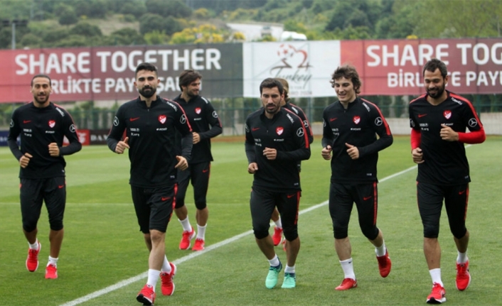 A Milli Takım Tunus maçı hazırlıklarını sürdürdü