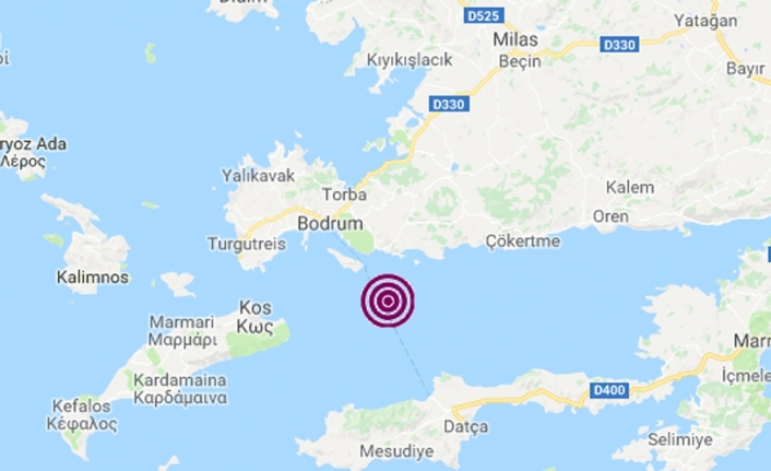 Bodrum’da 4.2 büyüklüğünde deprem