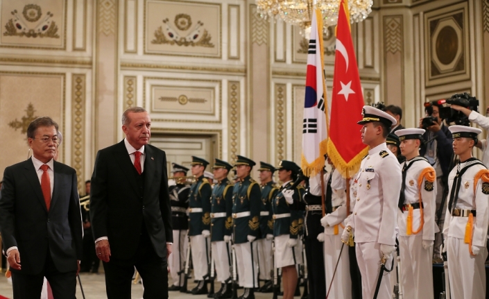 Cumhurbaşkanı Erdoğan Güney Kore’de