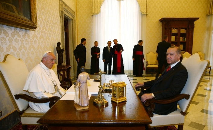 Cumhurbaşkanı Erdoğan, Papa ile Kudüs’ü görüştü