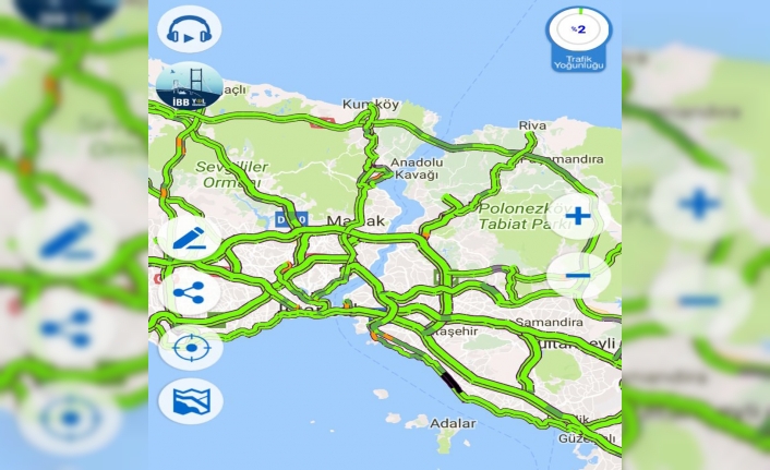İstanbul trafiğinde 1 Mayıs rahatlığı