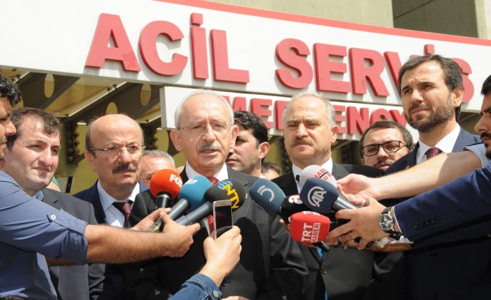 Kılıçdaroğlu kavgada yaralanan Saadet Parti’liyi ziyaret etti