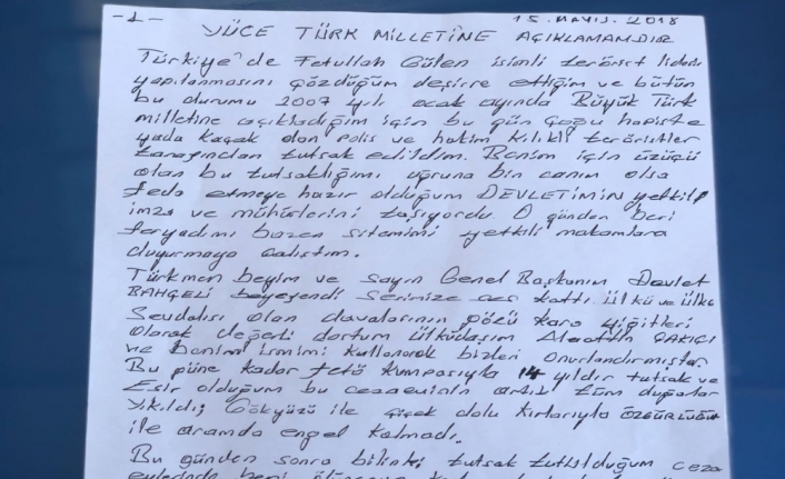 MHP Genel Başkanı’na cezaevinden mektup