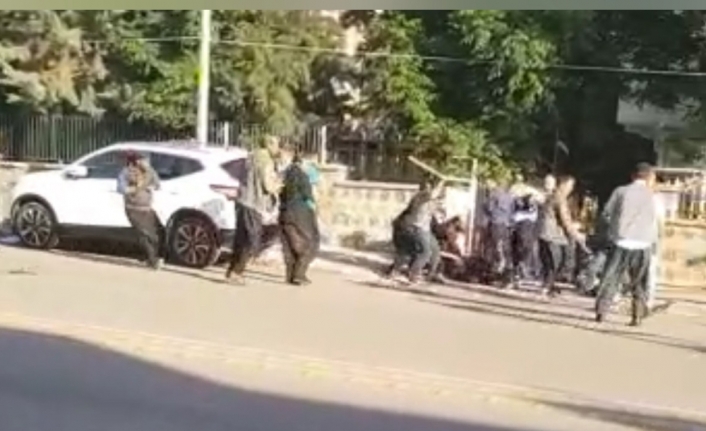 1 kişinin öldüğü kavga kameraya yansdı