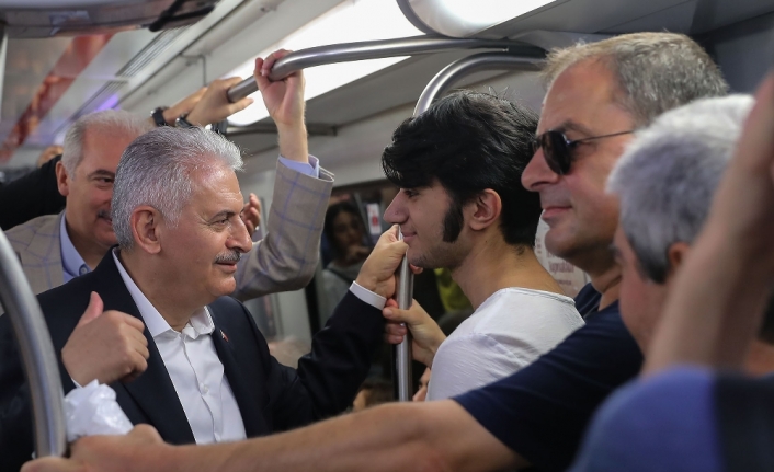 Başbakan Marmaray’da