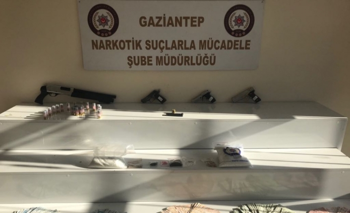 Gaziantep’te 20 adrese eş zamanlı uyuşturucu operasyonu