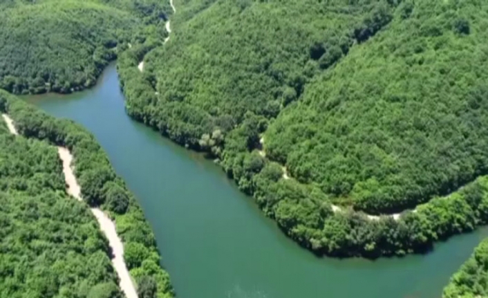 İstanbul’da gizli kalmış güzellik "Saklıgöl" havadan görüntülendi