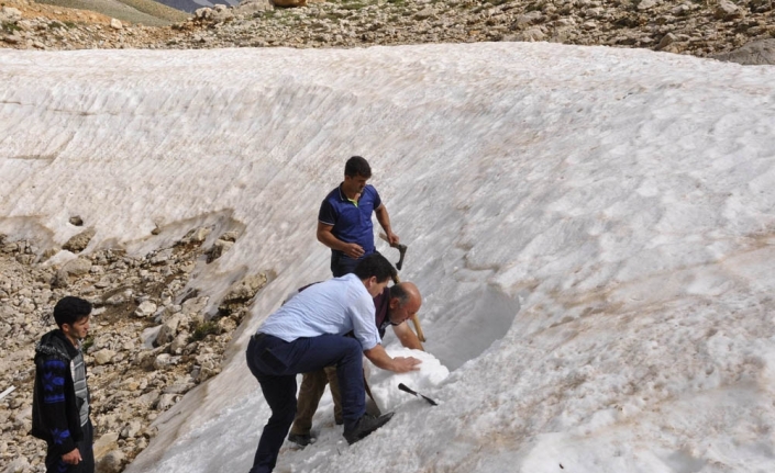 Kar için onlarca kilometre kat ediyorlar