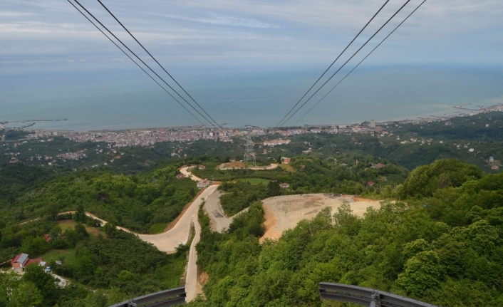 Karadeniz’in en uzun mesafeli teleferik projesi tamamlandı