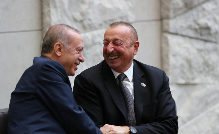 Erdoğan Aliyev’le görüştü