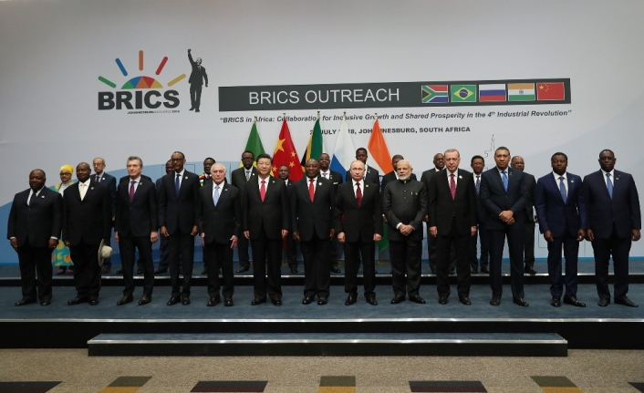 Erdoğan BRICS Zirvesi’nde aile fotoğrafına katıldı