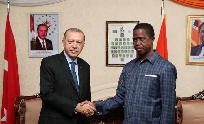Erdoğan, Zambiyalı mevkidaşı ile görüştü