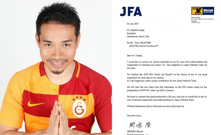 Japonya Futbol Federasyonu’ndan Galatasaray’a teşekkür
