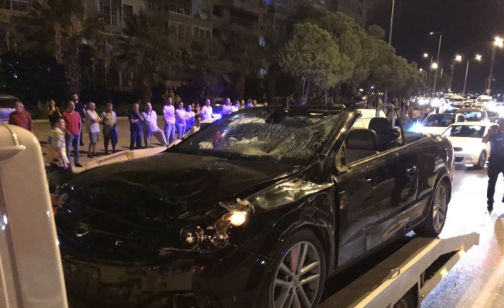 Otomobilin çarptığı baba ile kızını hayatını kaybetti