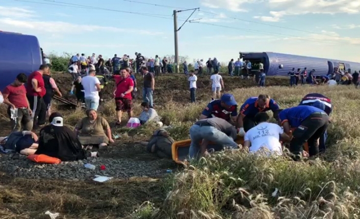 Tekirdağ’da tren faciası: 10 ölü, 73 yaralı