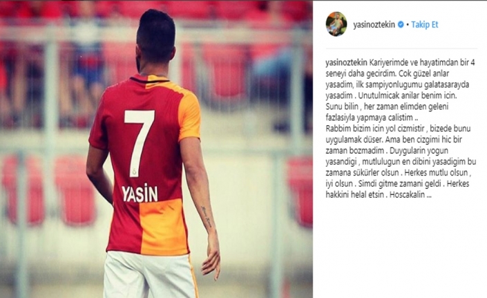 Yasin Öztekin’den veda mesajı