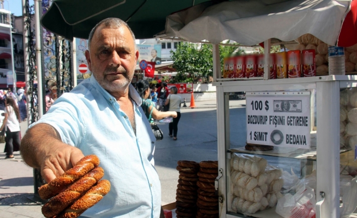 100 dolar bozdurana simit bedava