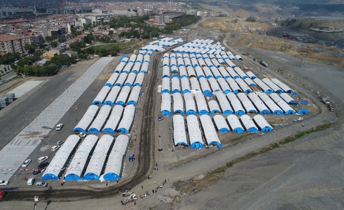 60 bin metrekarelik kurban alanı havadan görüntülendi