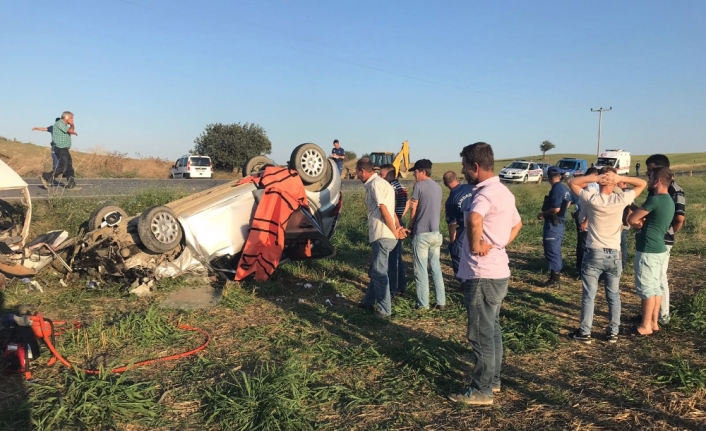 Edirne’de korkunç kaza: 3 ölü, 1 yaralı