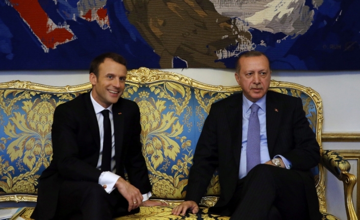 Erdoğan Macron ile görüştü