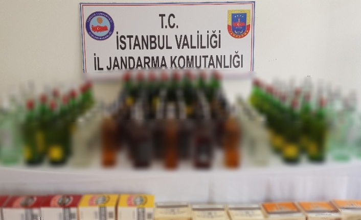 Jandarmadan sahte içki operasyonu