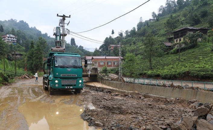 Rize’de 5 ev tedbir amaçlı boşaltıldı