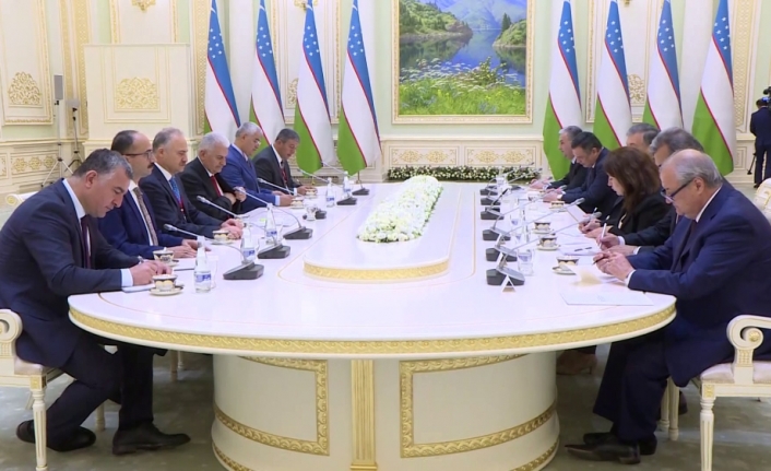 Binali Yıldırım Özbekistan Cumhurbaşkanı ile görüştü