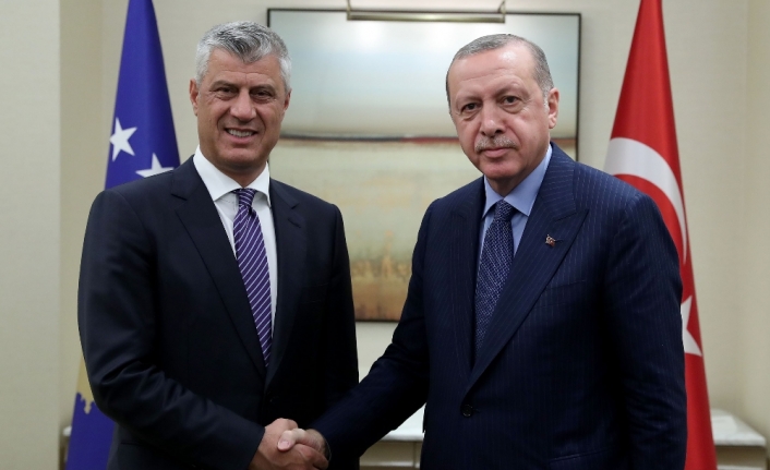 Cumhurbaşkanı Erdoğan, Kosova Cumhurbaşkanı Thaçi ile görüştü