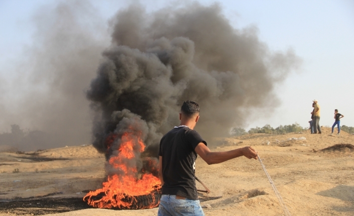 Gazze sınırında 1 kişi şehit oldu, 312 kişi yaralandı