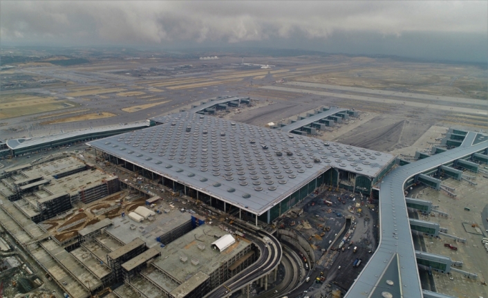 İstanbul’un yeni havalimanı havadan görüntülendi