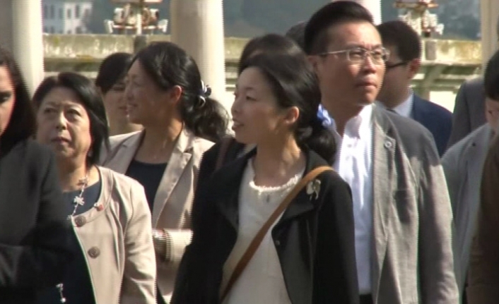 Japonya Prensesi Beylerbeyi Sarayı gezdi